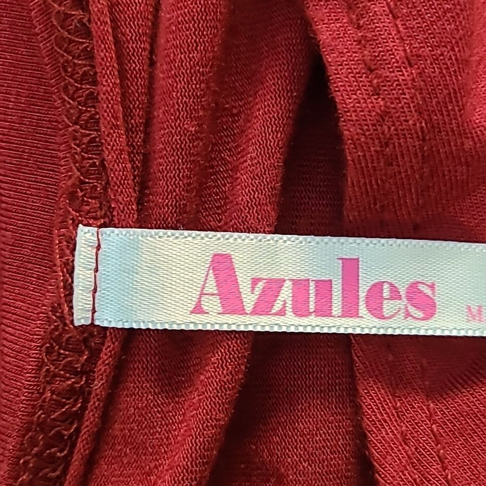 Azules Longsleeve Maroon Tunic, Size XL - Picture 7 of 9